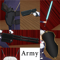 メイド秘書武装アクセサリーセット『アーミー』