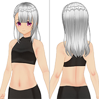 ミニフレンチブレイドヘアセット『ノーマルボディ版』