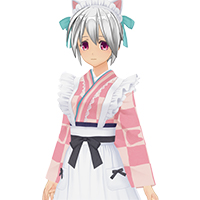 ネコミミ和風メイド服『ノーマル』