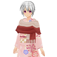 ストール巻き和服セット