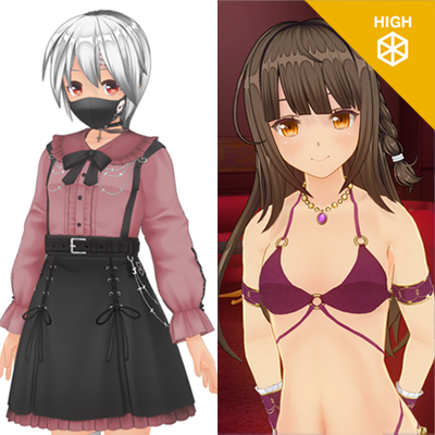 カスタムオーダーメイド3D2+GP-01+私服追加パック feat.幼馴染『ハイポリボディ版』