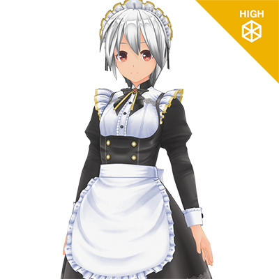 キュートメイド服『ハイポリボディ版』