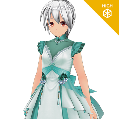 エレガントフィッシュテールドレスセット『ハイポリ』