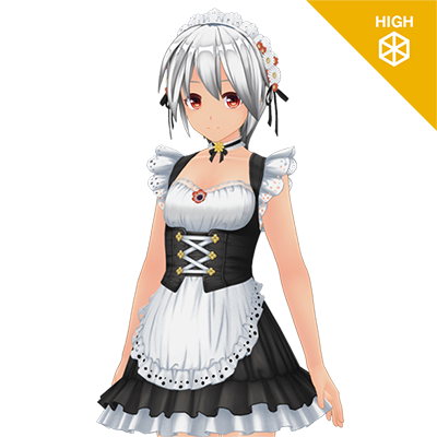 スウィートフラワーメイド服『ハイポリ』