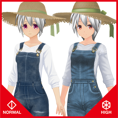 カントリーオーバーオールセット『ノーマル＆ハイポリ』