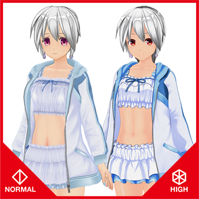 ドットリムセパレート水着セット『ノーマル&ハイポリ』