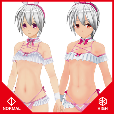 ラブリーバニー水着セット『ノーマル＆ハイポリ』