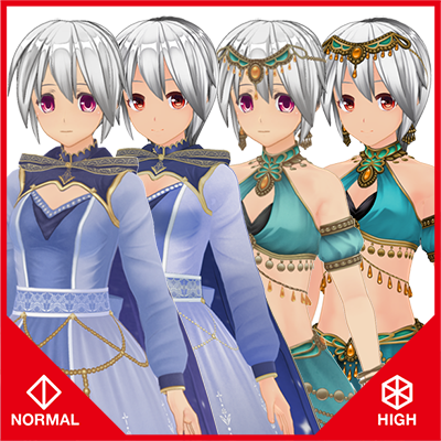 カスタムオーダーメイド3D2 コスチュームセット Vol.74『ノーマル＆ハイポリ』中世酒場&ポールダンスセット