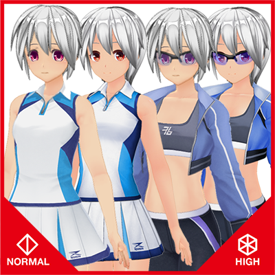 カスタムオーダーメイド3D2 コスチュームセット Vol.76『ノーマル＆ハイポリ』