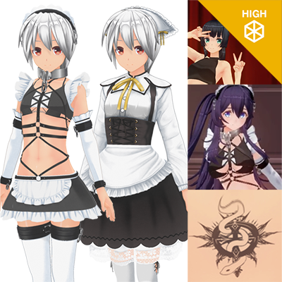 ド変態ドM&腹黒メイド服『ハイポリボディ版』+EXキャラビジュアル強化パック