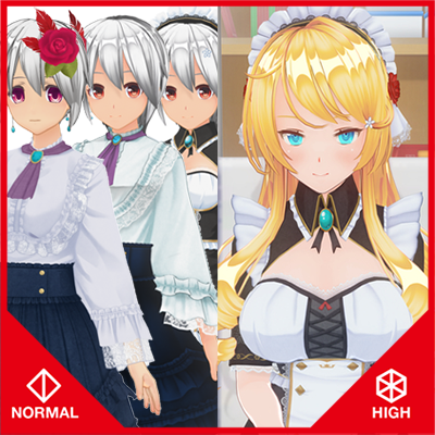 カスタムオーダーメイド3D2+GP-01Fb&GP02対応私服追加フルパック
feat.お嬢様 withエミネンスメイド服『ノーマル&ハイポリボディ版』