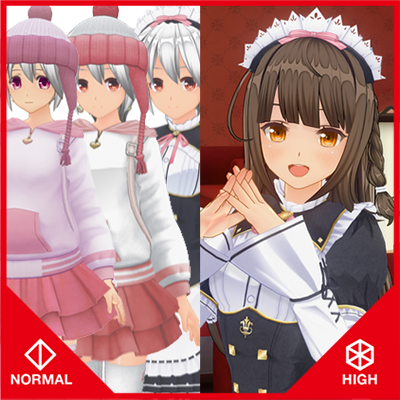 カスタムオーダーメイド3D2+GP-01Fb&GP02対応私服追加フルパック
feat.幼馴染 withアミーメイド服『ノーマル&ハイポリボディ版』